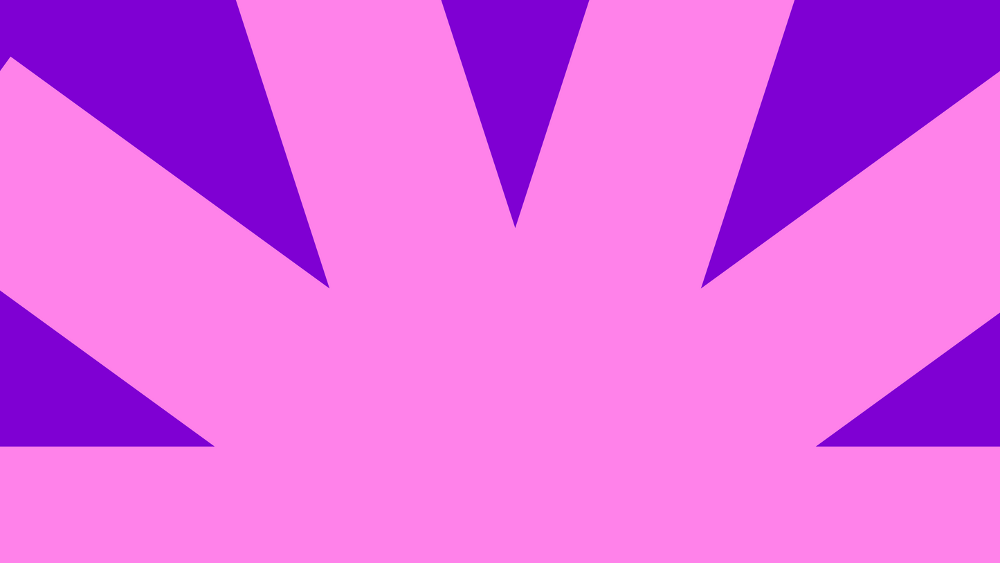 A desktop wallpaper with half of a pink tohuwhetū on a purple background.